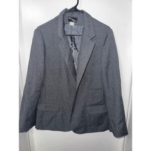 Womens Haberdashery is Personal Gray Blazer Jacket Career‎ Business Size 16